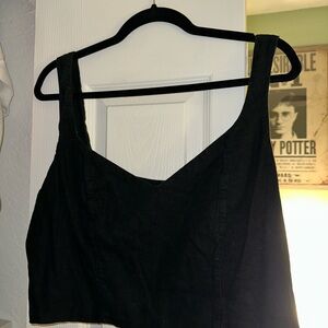a new day Black Crop Top